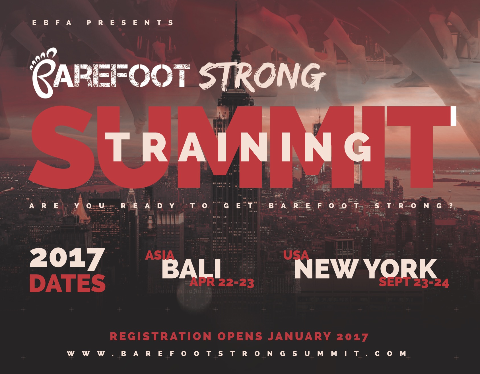 Barefoot Strong Training Summits 2017 Flyer